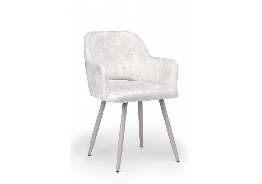 Стул на металлокаркасе Woodville Эолин светло-бежевый (simple 011), серый