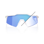Спортивные очки 100% SPEEDCRAFT SL LE Bastille / Pearl White Glitter / Blue Mirror Photochromic Lens