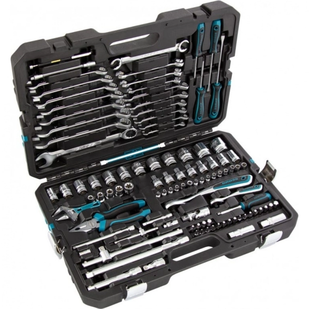 Набор инструментов, 1/4", 1/2", CrV, 120 зубьев, 101 предмет Gross
