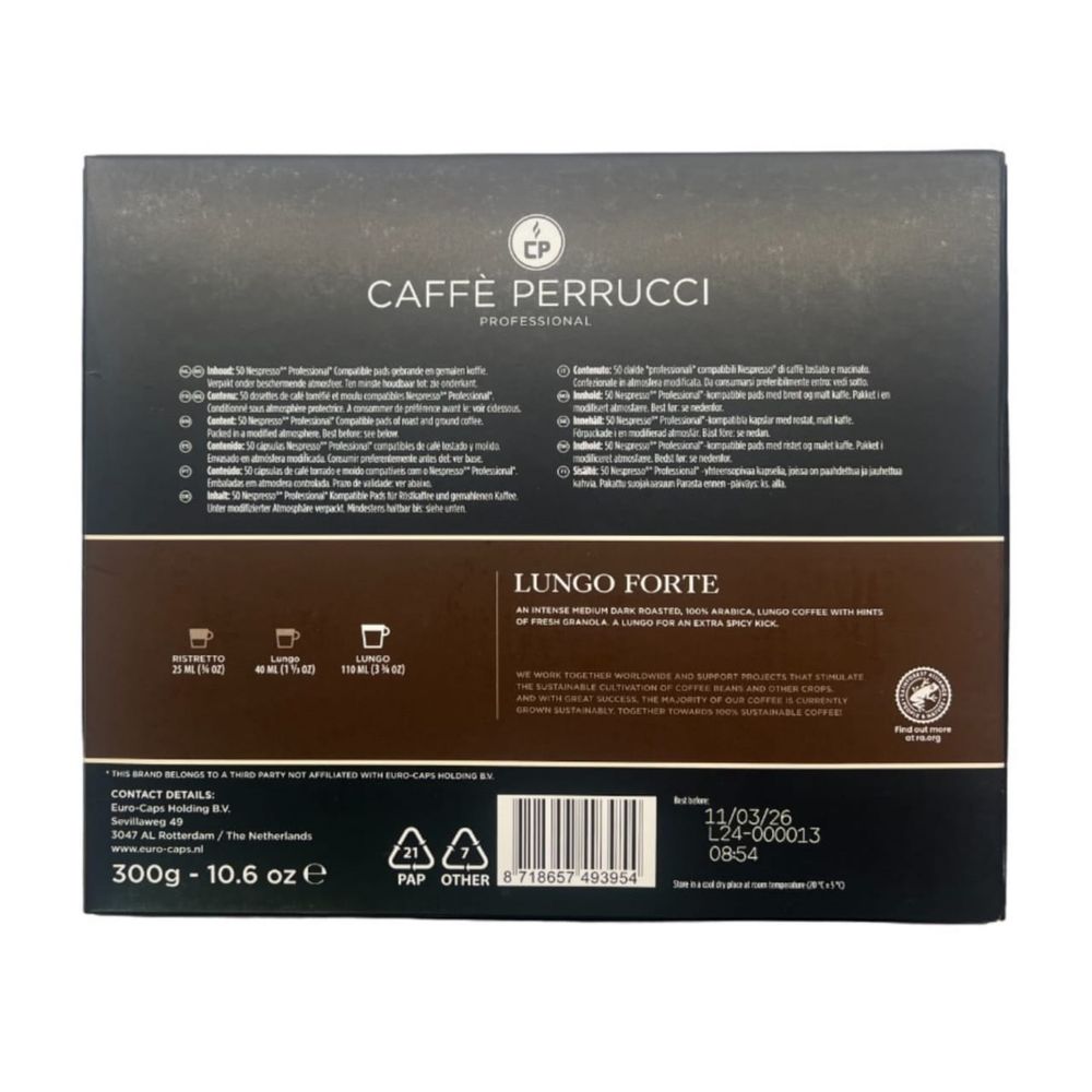 Кофе в капсулах Perrucci Nespresso Pro Lungo 50 шт 2 шт