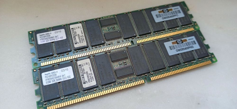 Оперативная память Samsung 512MB DDR RAM PC2100 266MHz ECC REG HYMD264G726A4M-H