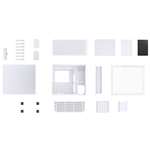 Корпус JONSBO D41 STD SC, 8" Color LCD, mini-ITX, micro-ATX, ATX, белый (без БП)