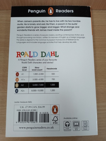 Penguin Readers Level 3: Roald Dahl James and the Giant Peach (ELT Graded Reader)