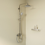 Душевая система 35к IDDIS ZDXSB3Fi06 "Zodiac X" лейка "Тропический душ" пов. излив ХРОМ