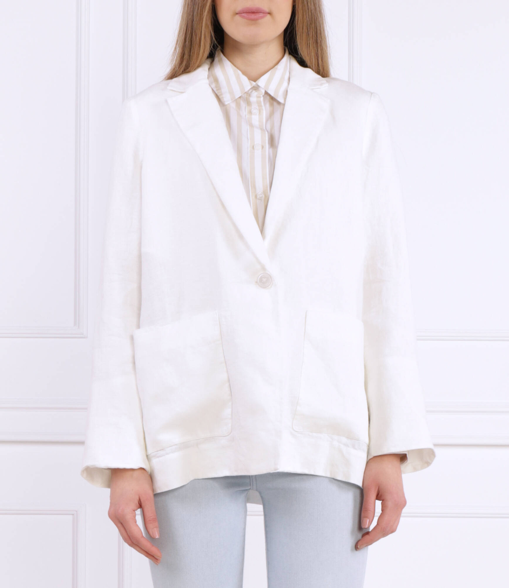 Льняный пиджак CASUAL LINEN SB BLAZER Tommy Hilfiger - белый(WW0WW37774)