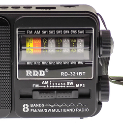 Радиоприемник RDD RD-321BT аккумуляторный (USB,TF,Bluetooth)