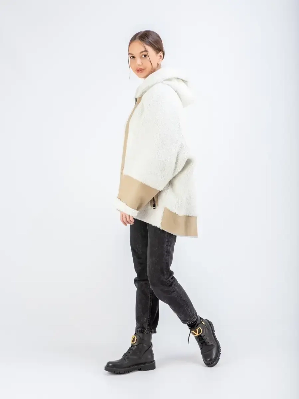 Шуба женская натуральная овчина Турция