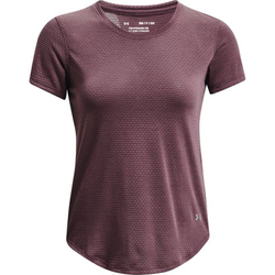 Женская теннисная футболка Under Armour Streaker Run Short Sleeve - ash plum/reflective