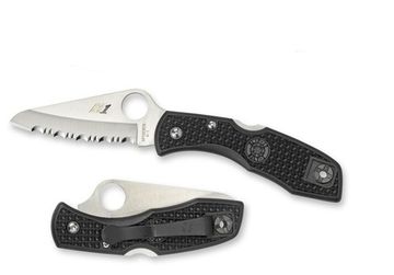 Складной нож Spyderco Salt C88SBK c клинком из стали H1, рукоять FRN