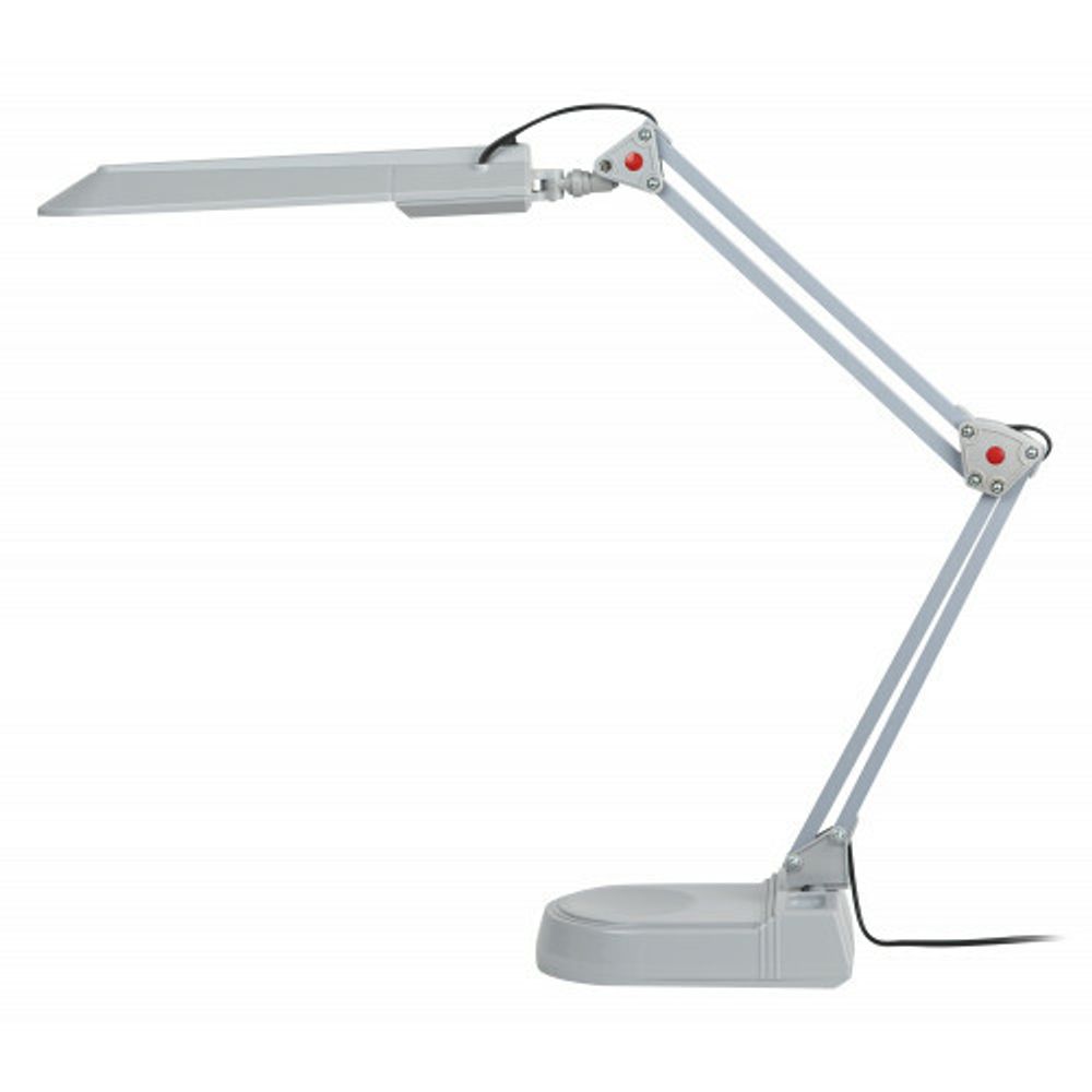 Настольный светильник ЭРА NL-202-G23-11W-GY с лампой PL на струбцине и с основанием серый