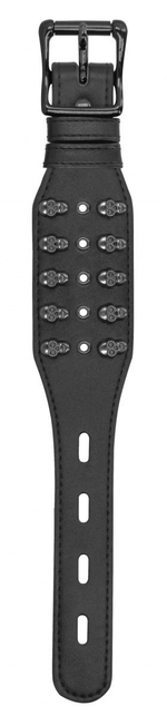 Черный браслет с металлическими заклепками (Цвет: черный)