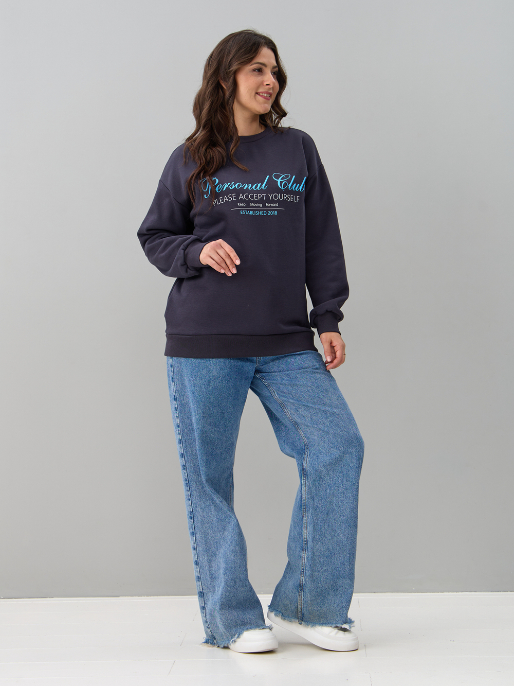 Толстовка Кис-090/антрацит-п