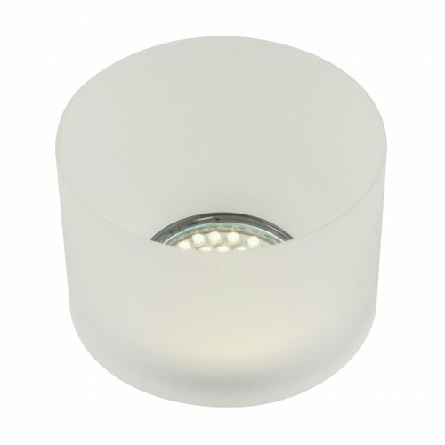 DLS-N102 GU10 WHITE/MAT Светильник декоративный встраиваемый, серия Nuvola. Без лампы, цоколь GU10. Акрил. Белый, матовый. ТМ Fametto