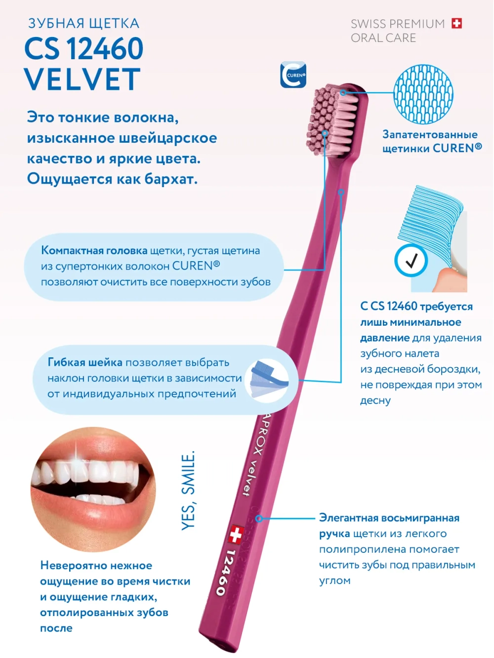 Зубная щетка Curaprox CS 12460 Velvet