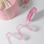 Лента капроновая «Горох», 15 мм, розовая