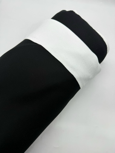 Пике на меху черный