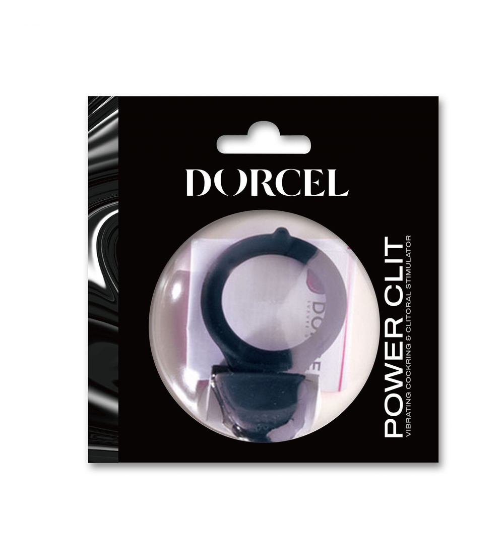 Эрекционное кольцо Dorcel Power Clit с вибрацией и язычком