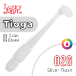 Виброхвост съедобный Lucky John Tioga 3.4" (86мм), 6шт/уп