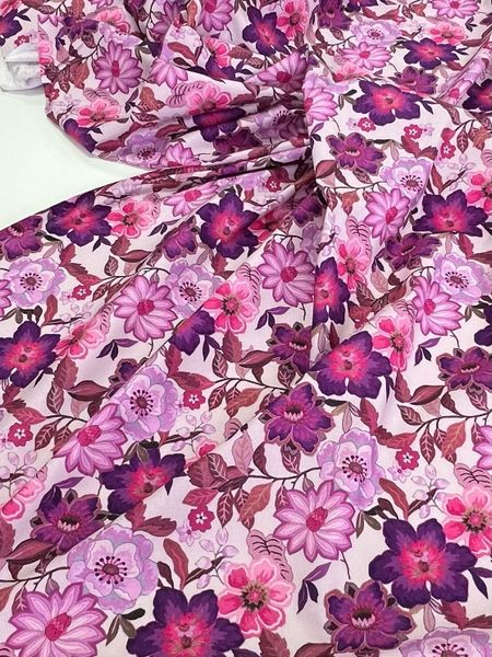 БУРГУНДСКИЙ ЦВЕТОК - 100% ХЛОПОК 3