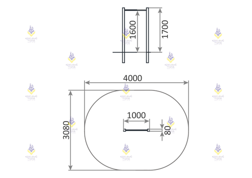 Турник одинарный детский