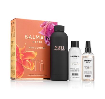 Balmain Hair Couture набор с черной бутылкой Limited Edition Muse du Printemps styling Set