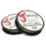 Леска плетеная J-Braid X8 0.10mm-150m d. green