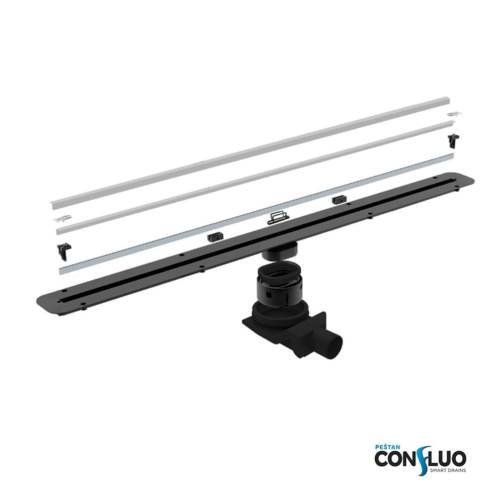 Желоб водосток Pestan Slim 300  напольный нержавеющая сталь 13100030