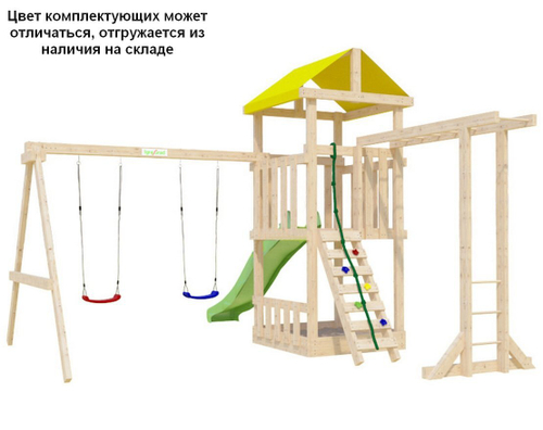 Детская деревянная площадка Крафтик с рукоходом