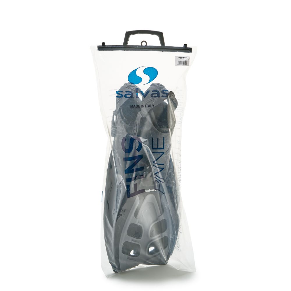 Ласты для плавания SALVAS Tonic Dive, BA190LXNNSTS, размер L/XL, чёрные