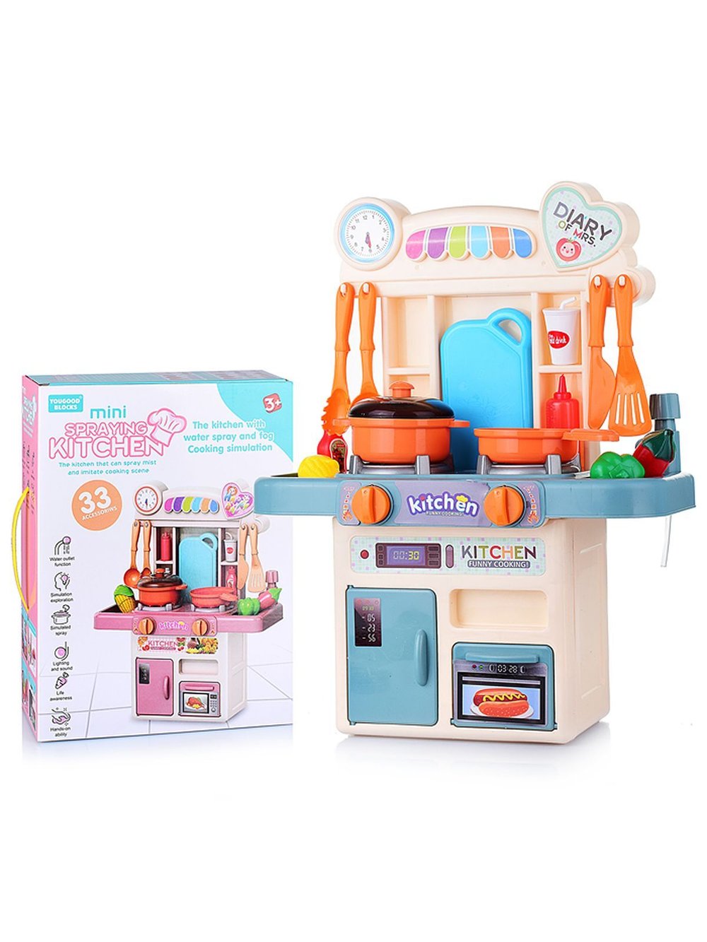 Игровой набор Кухня с дополнительными аксессуарами (353-16B)