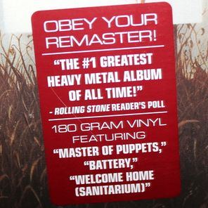 Metallica / Master Of Puppets (LP)