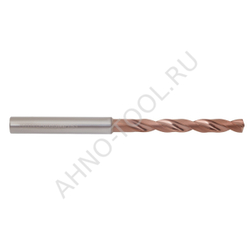 Сверло  4.8мм  твердосплавное 5D без подвода СОЖ. SP-X800050480 VHM AHNO по стали, чугуну, нерж. и ж