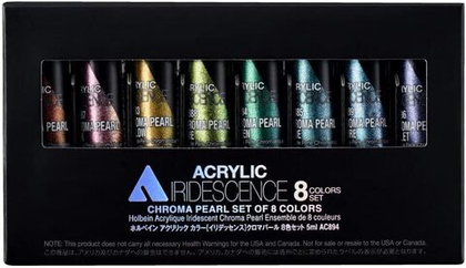 Holbein Acrylic Iridescence Chroma Pearl Set 8 цветов 5 ml [AC894]