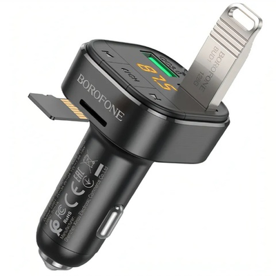 FM-модулятор (трансмиттер) BOROFONE BC43 с bluetooth
