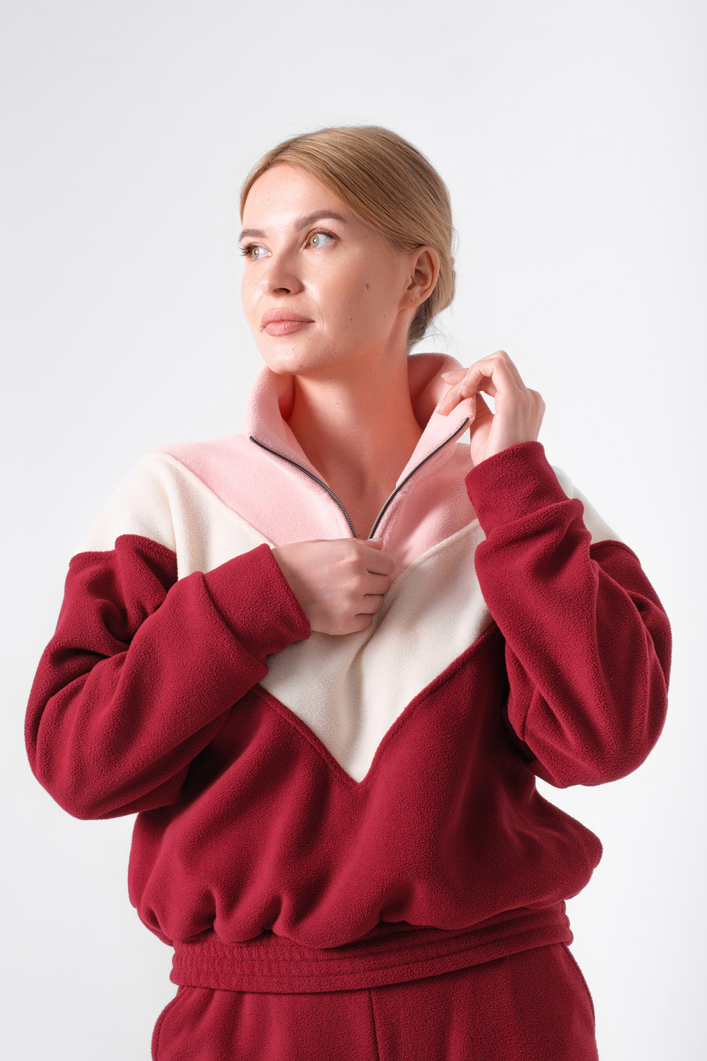 Костюм женский флисовый с олимпийкой "Сангрия"