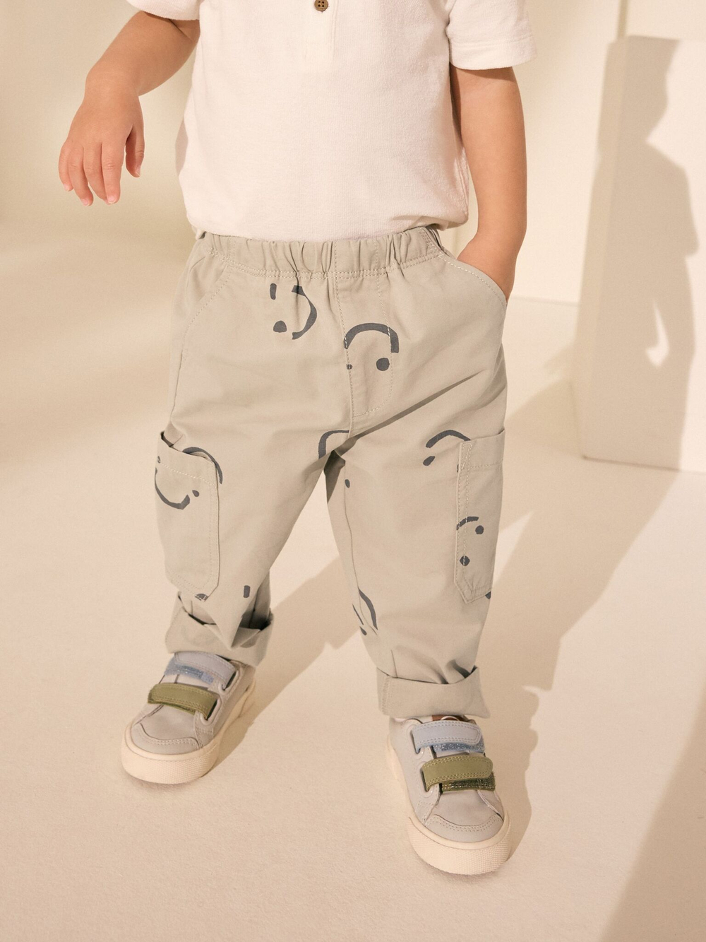 Брюки для мальчика Next AB8-360, Бежевый