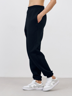 Брюки женские с начесом (черный)