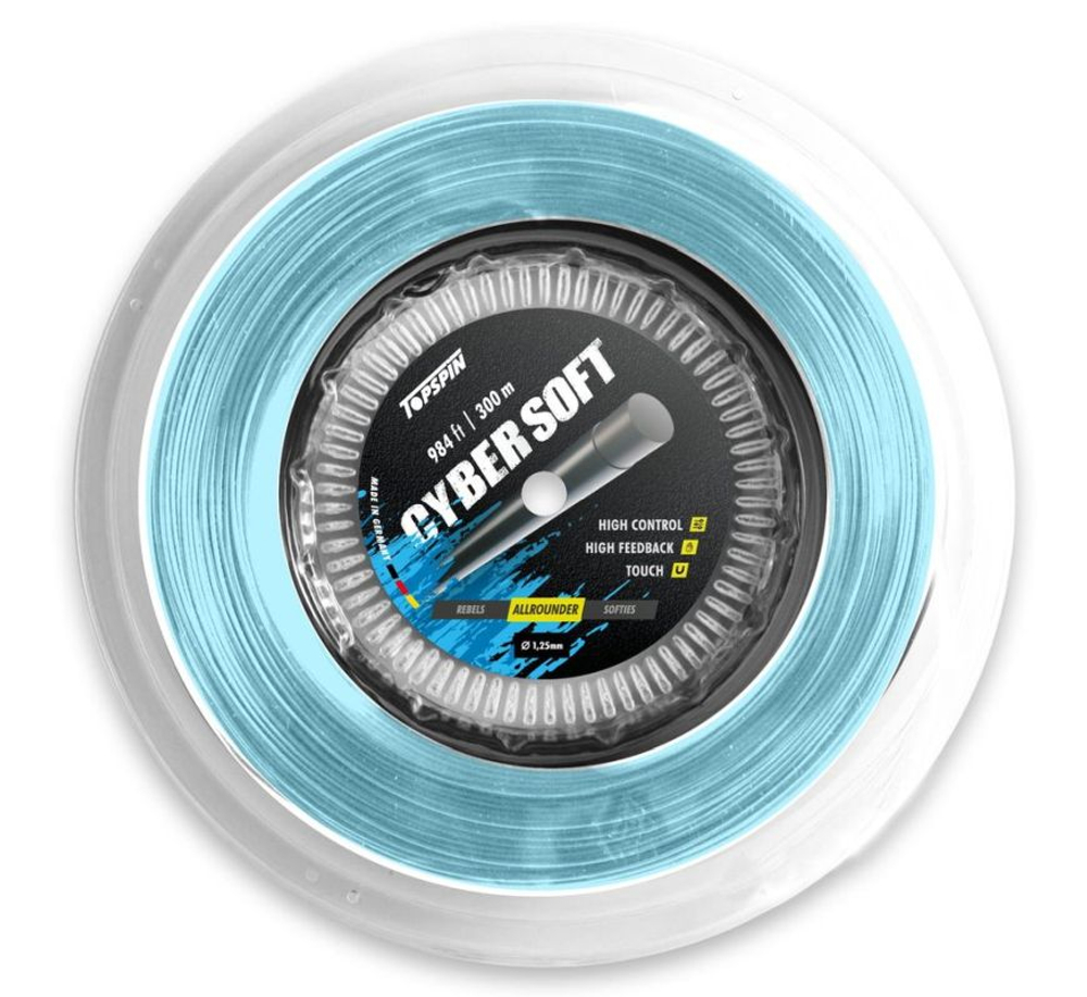 Теннисные струны Topspin Cyber Soft (300m) - turquoise