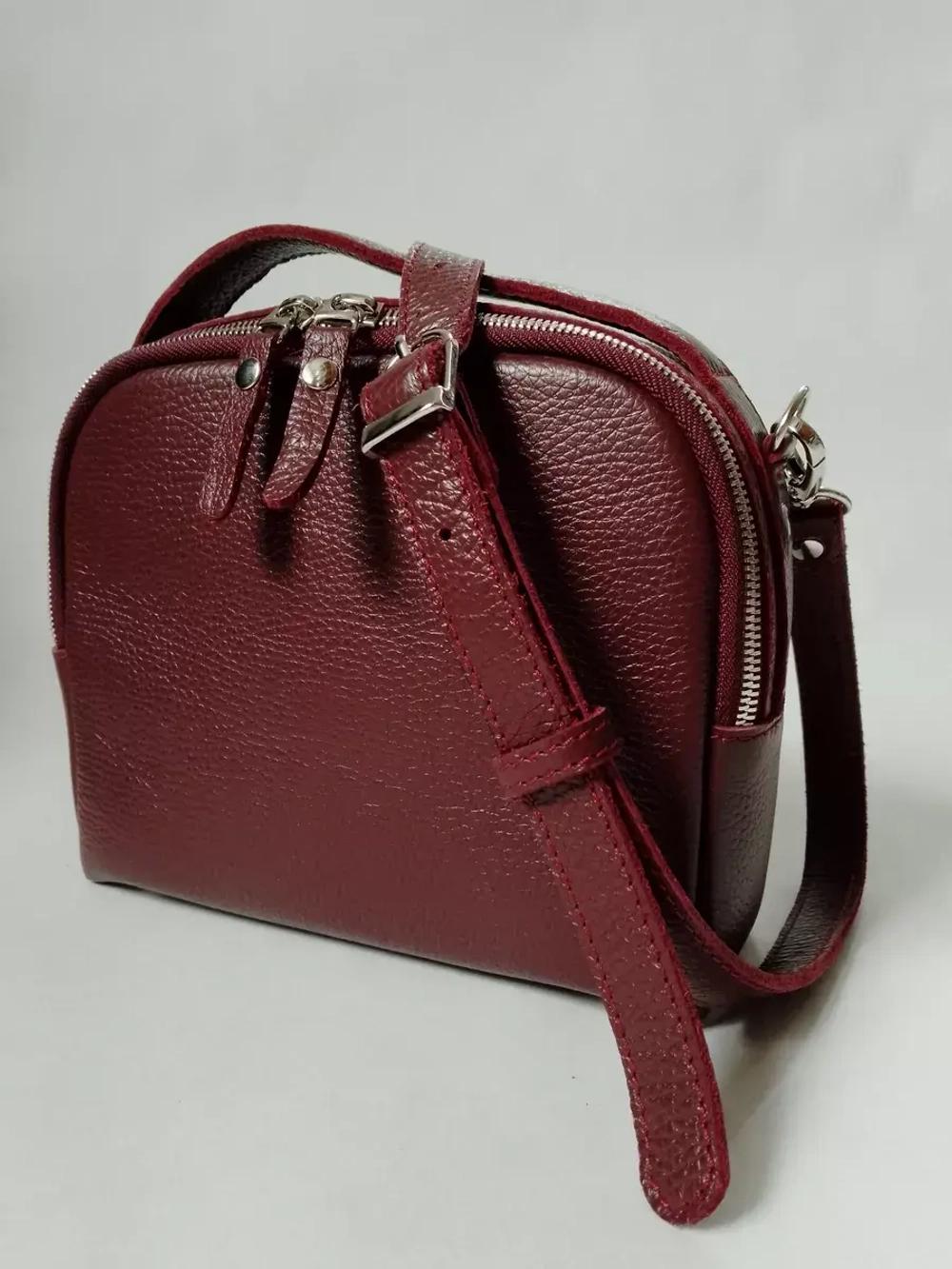 Сумка женская через плечо кросс боди натуральная кожа летняя