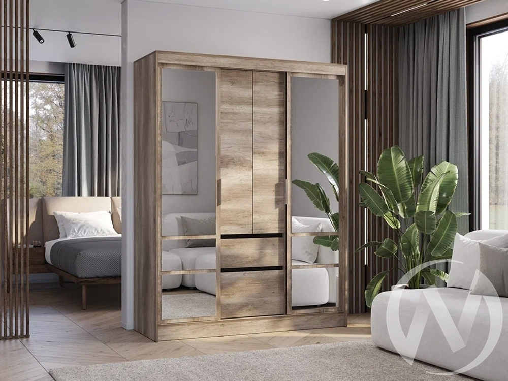 Шкаф-купе ШКК-06 МС Энигма (дуб каньон/венге)