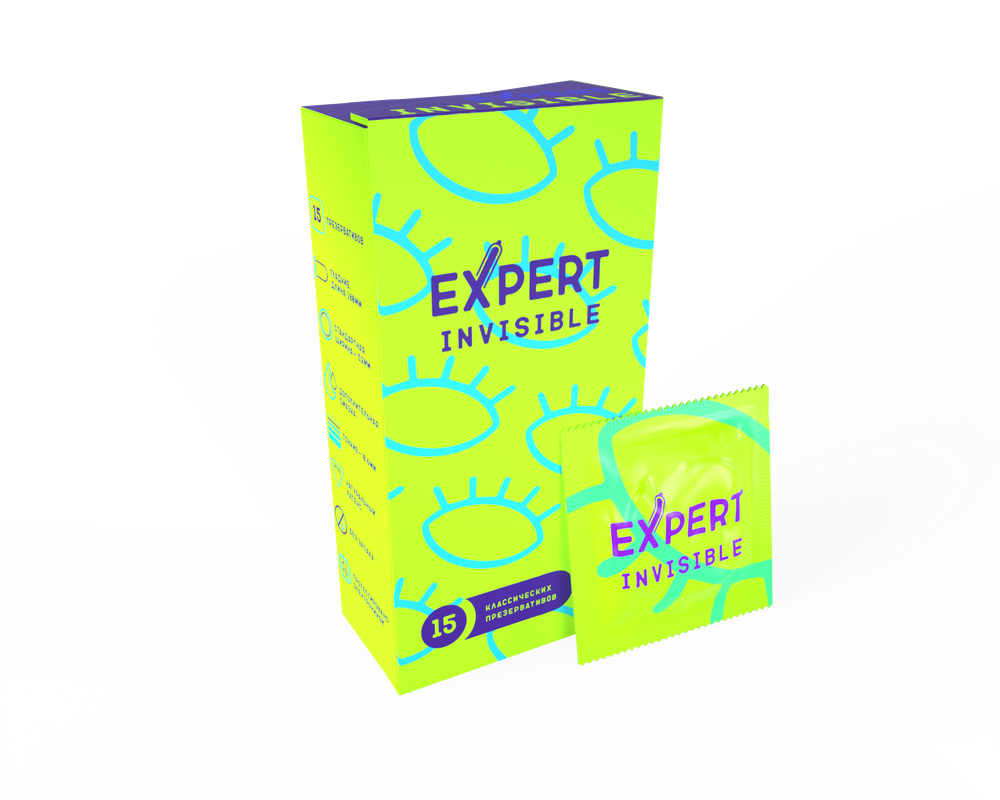 Презервативы Expert Invisible 15 шт 9472ex