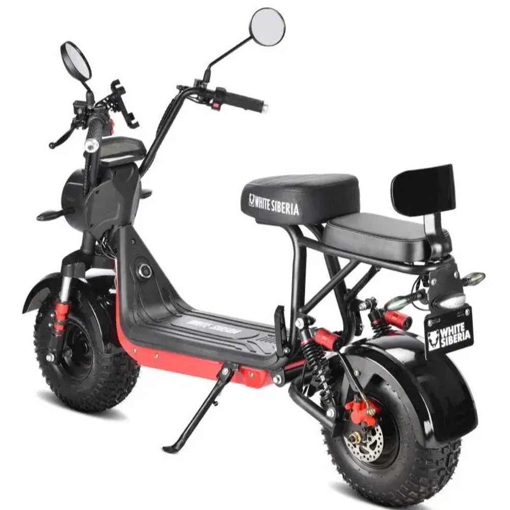 Электроскутер WHITE SIBERIA MINI R 2.0 1200W BLACK