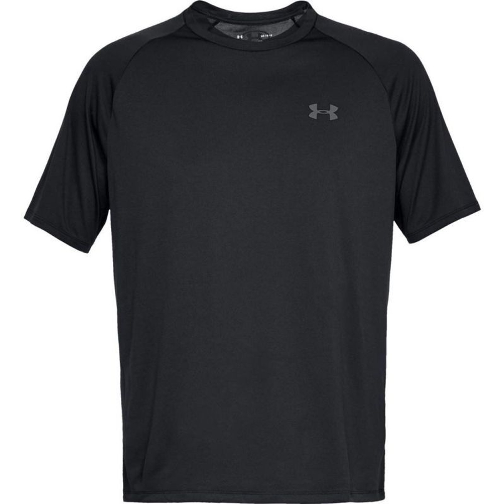 Мужская теннисная футболка Under Armour Tech SS Tee 2.0 - black