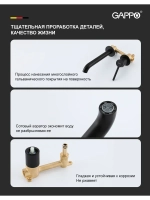 Смеситель для раковины скрытого монтажа Gappo G1206-6