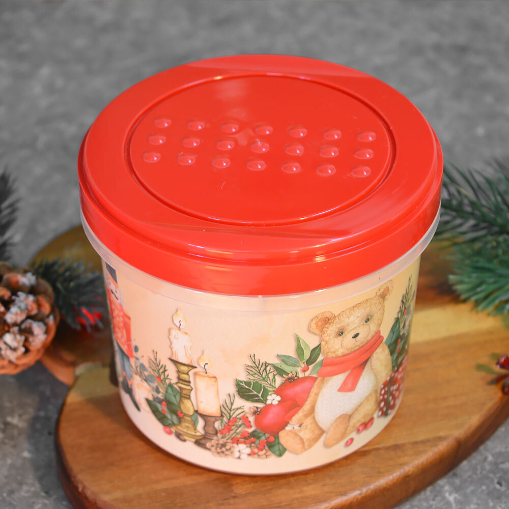 Банка с завинчивающейся крышкой 0,7л "Игрушки" микс