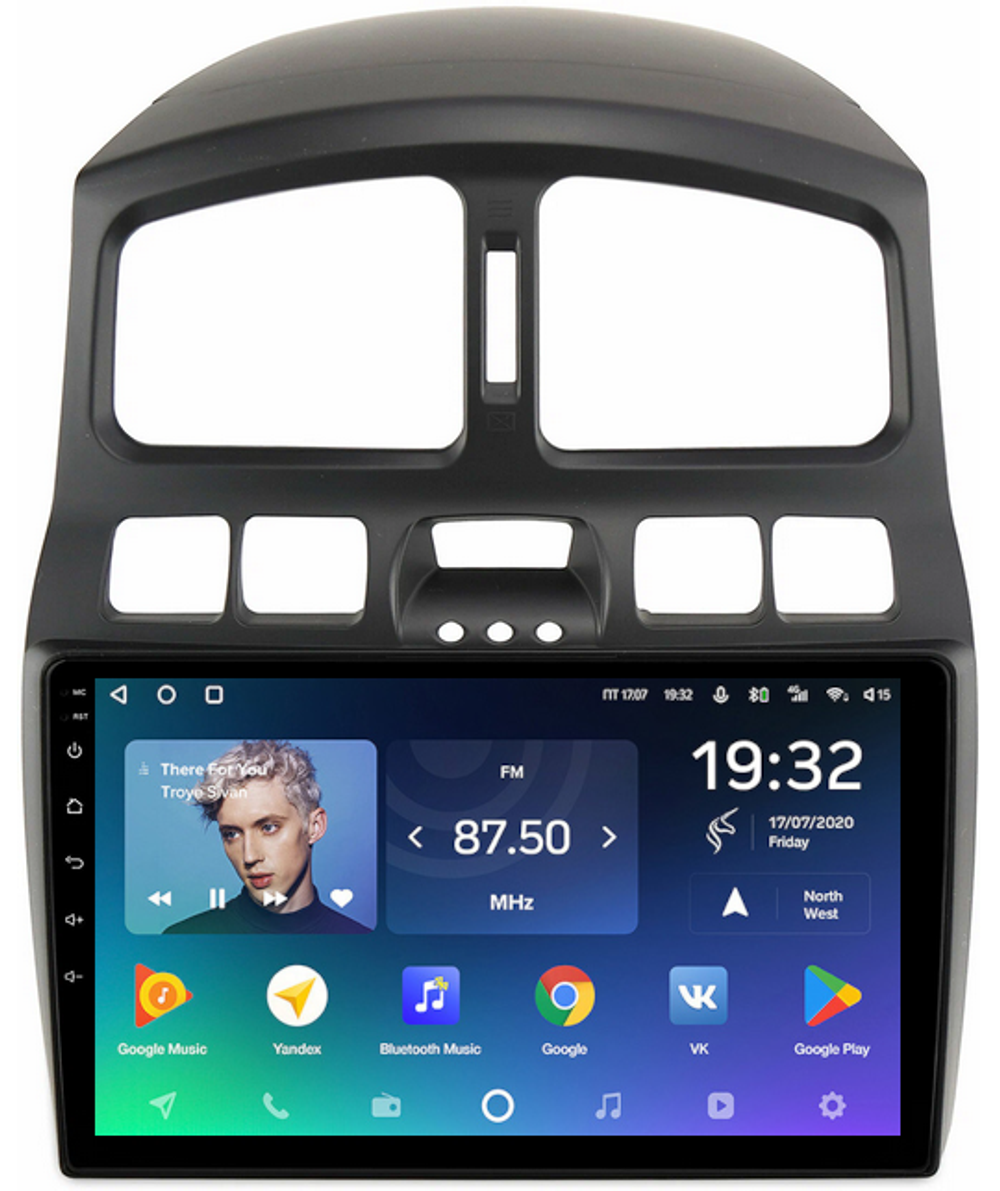 Магнитола для Hyundai Santa Fe 2000-2013 - Teyes SPRO+ Android 10, ТОП процессор, 4-32, SIM-слот