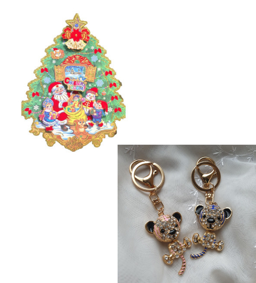 Новогодний комплект украшений