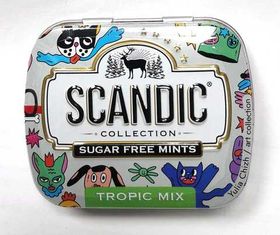 Конфеты SCANDIC без сахара со вкусом "Тропический микс" 14 гр