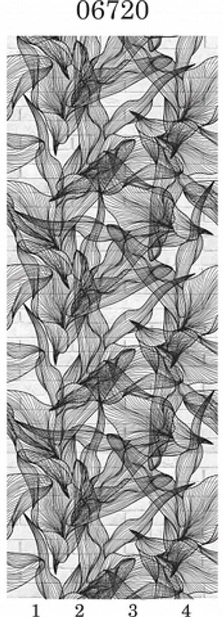 Панель из ПВХ Panda "Цветочные узоры" арт.06720