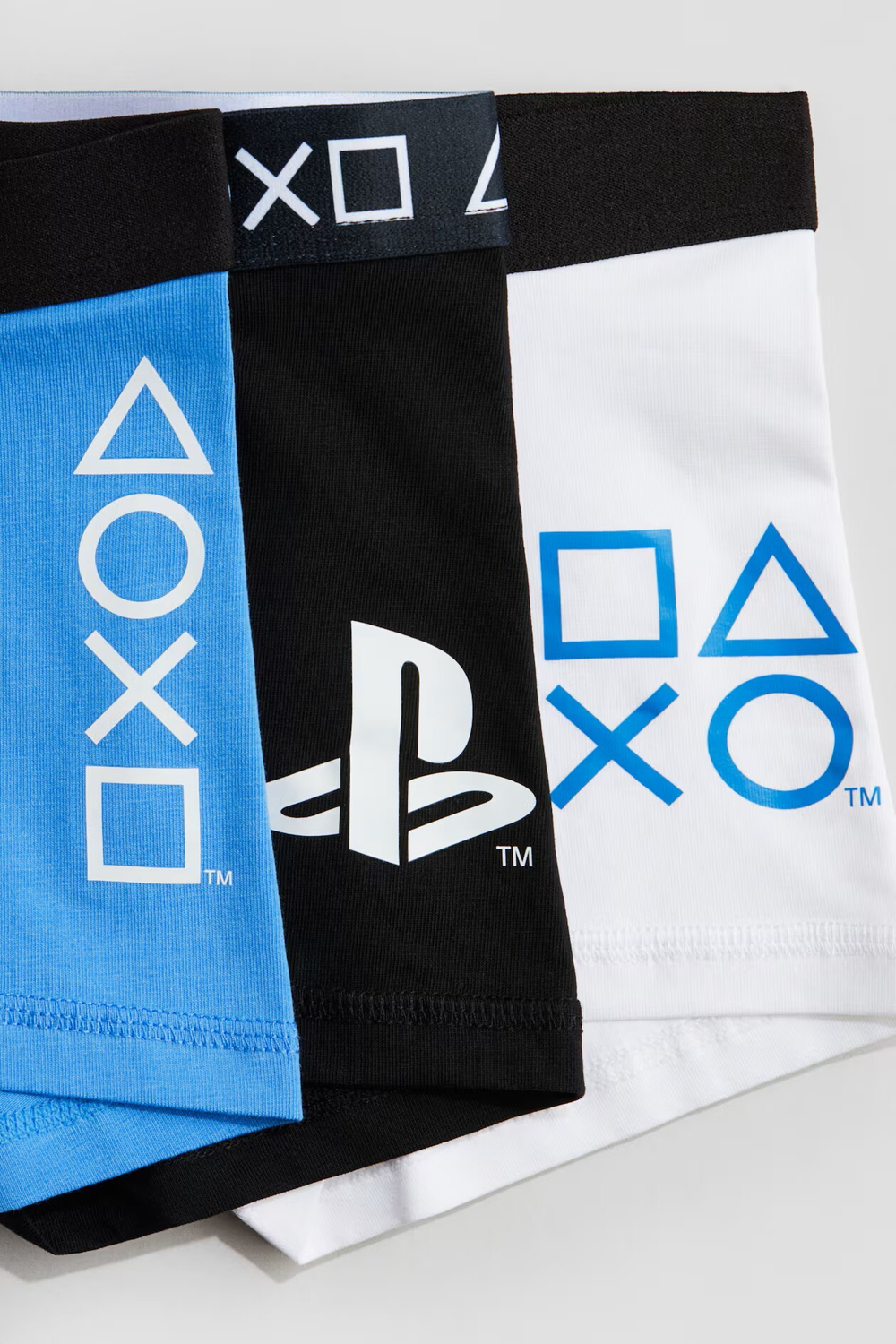 H&M Набор из пяти трусов-боксеров с принтом, синий